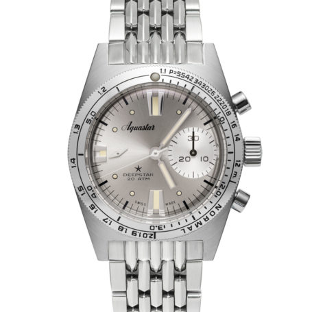 2023 Aquastar Deepstar 39mm Chronograph Silverline
