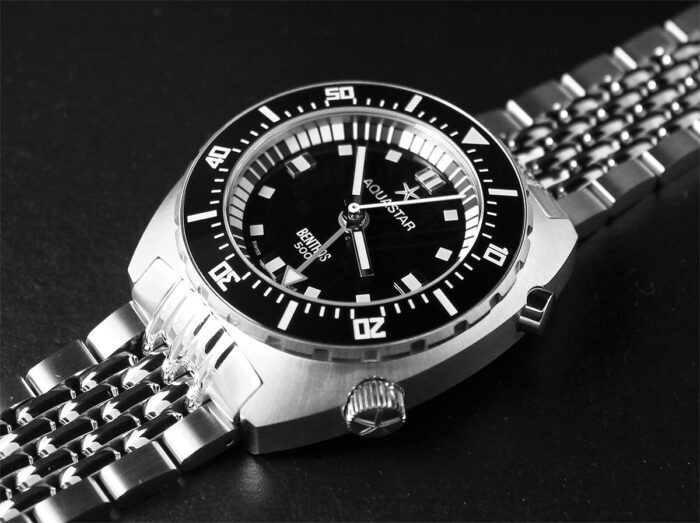 Original AQUASTAR Stainless Steel BOR bracelet for the BENTHOS 500 ONLY