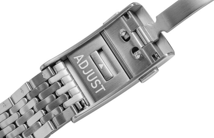 BOR stainless steel bracelet for BENTHOS H1 with ratcheting extension and quick release springbars - Image 5