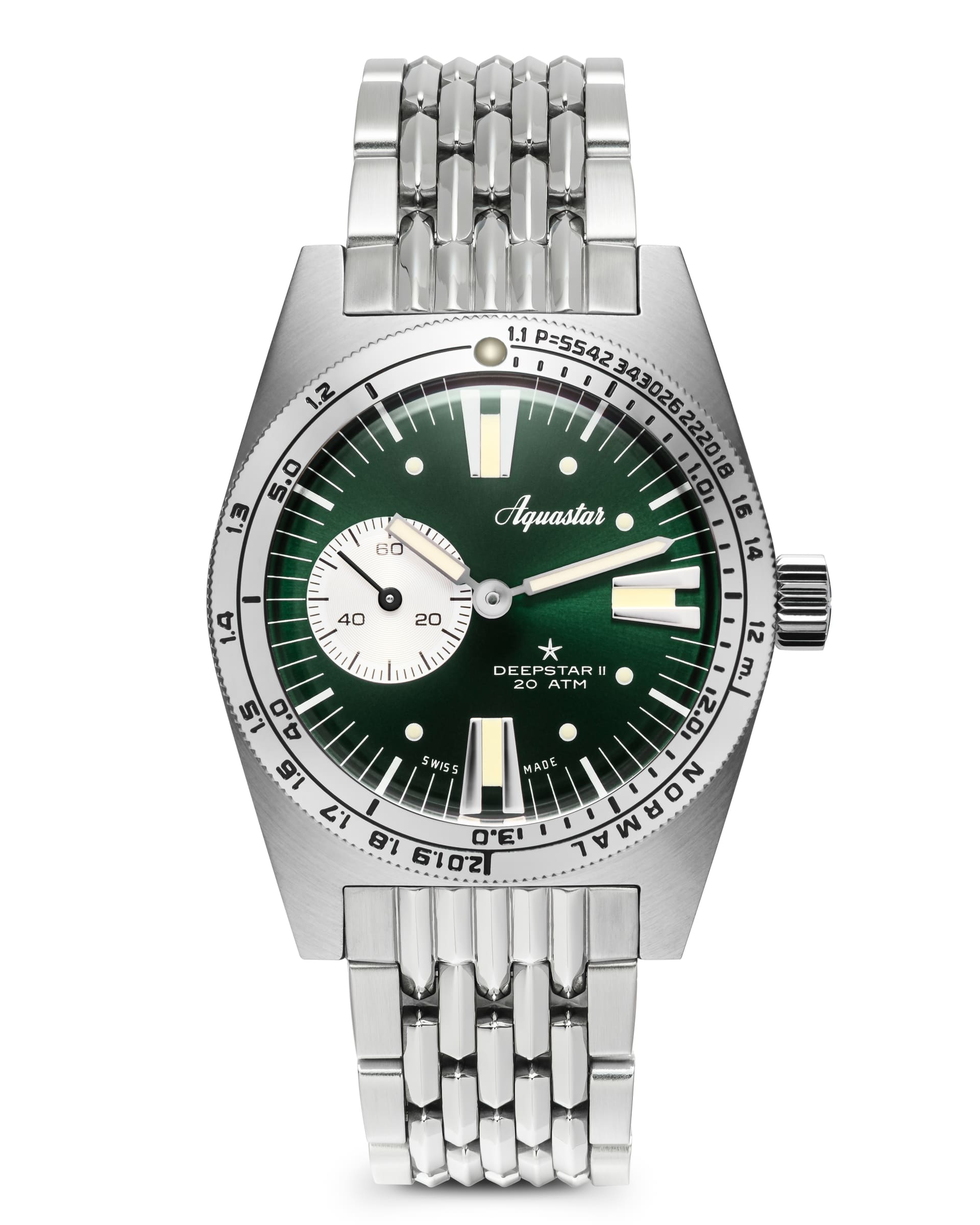 Aquastar Deepstar II Greenwich Limited Edition 100 pcs, Aquastar Swiss dive watch in its element