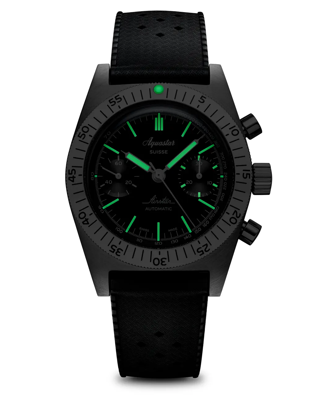 Airstar Chronograph SS luminous dial