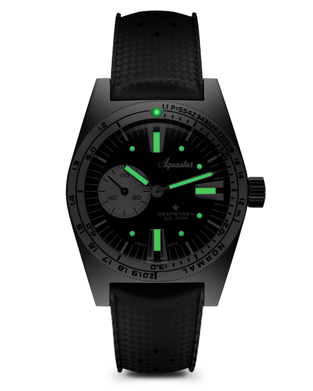 Deepstar II Vintage Black luminous dial